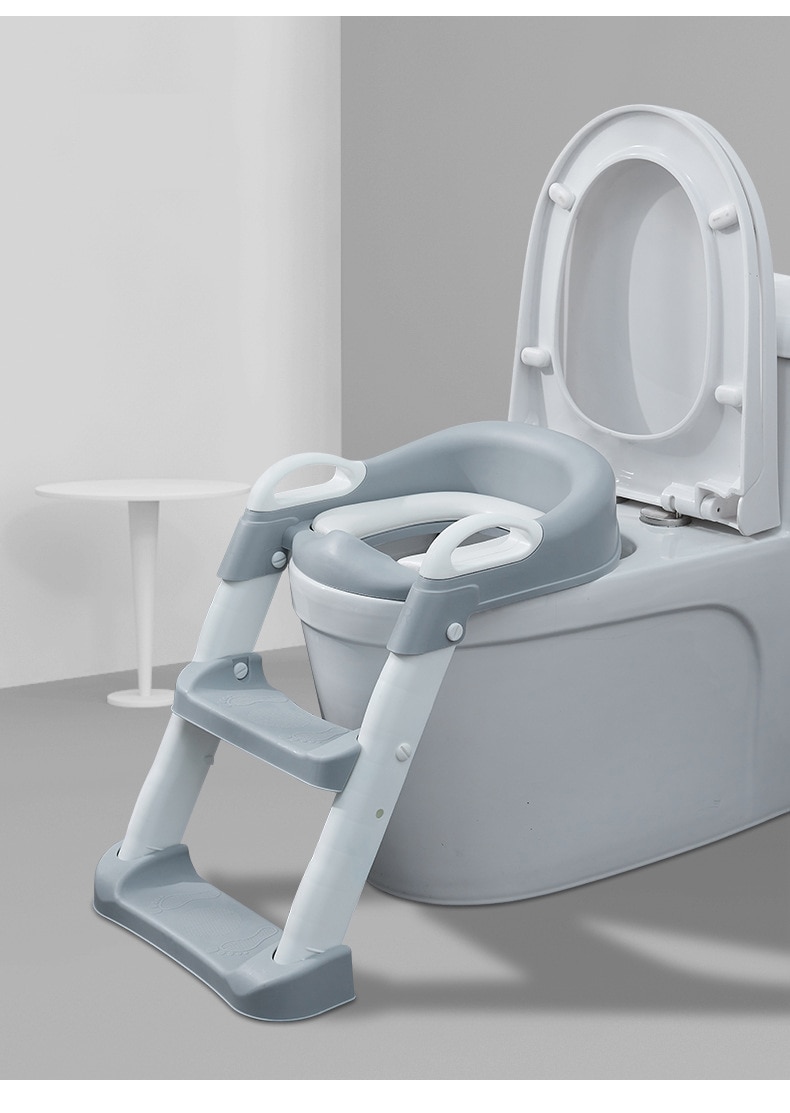 Folding Infant Potty Seat Urinal Backrest Training Chair with Step Stool Ladder for Baby Toddlers Boys Girls Safe Toilet Potties